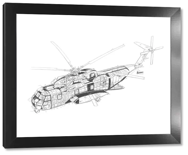 Sikorsky CH-3A Cutaway Drawing