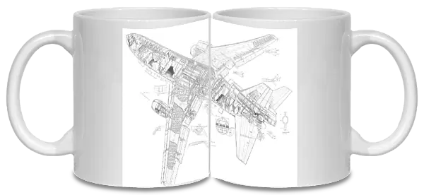 Douglas DC 10 series 30 Cutaway Drawing