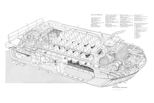 Hovermarine HM-2 Cutaway Drawing