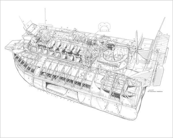Westland SR-N6 Cutaway Drawing