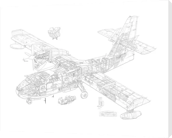 Canadair CL-21st  /  415 Cutaway Drawing