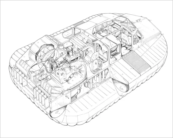 Britten Norman Cushioncraft CC-7 Cutaway Drawing