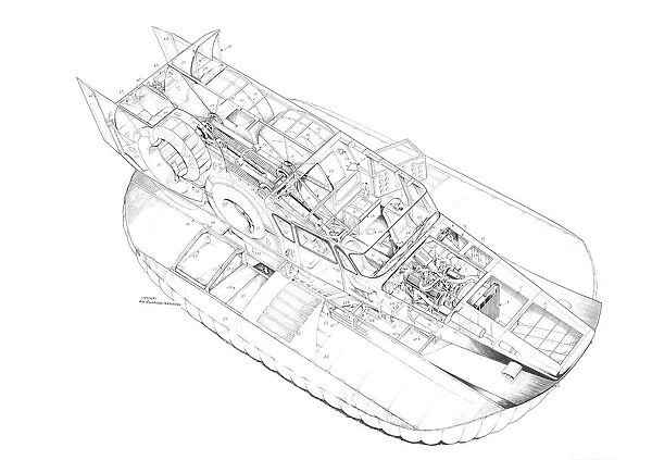 Britten Norman Cushioncraft 1 Cutaway Drawing
