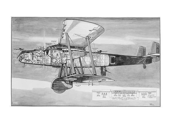 Handley Page Heyford Cutaway Drawing