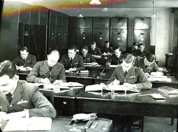 RAF trainees in a class