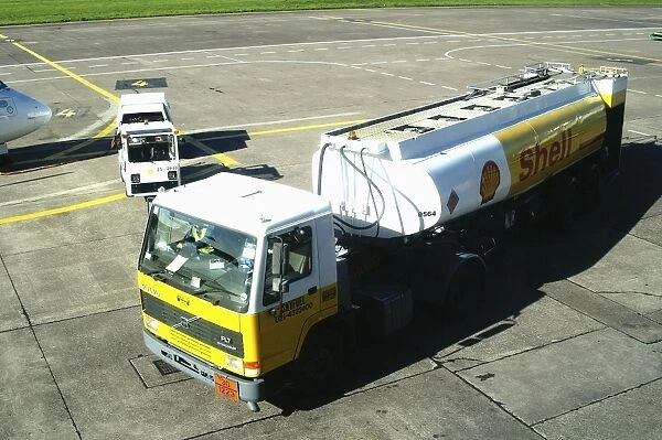 Shell fuel truck