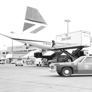 BAe Concorde on Boston to Paris round trip event 1974