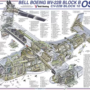 Cutaways Framed Print Collection: Military Helicopter Cutaways