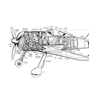 Focke Wulf FW190 Cutaway Drawing