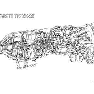 Garrett TPF351-20 Cutaway Drawing