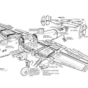 Handley Page Halifax II Cutaway Drawing