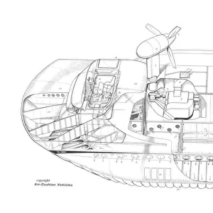 Hovercraft Development HD-2 Cutaway Drawing