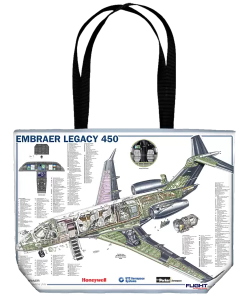Embraer Legacy 450 cutaway