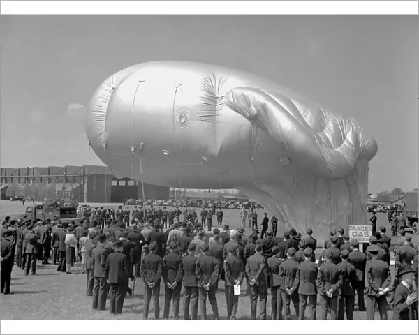 A demonstration of a Barrage Balloon