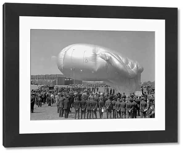 A demonstration of a Barrage Balloon