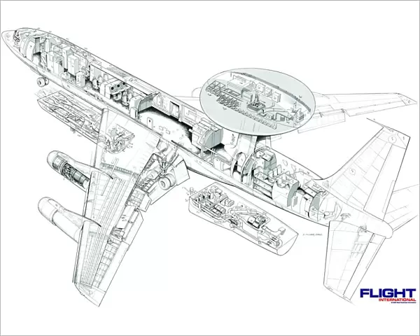 Boeing E-3 Sentry AWACS Cutaway