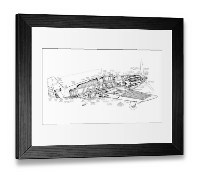 Framed Print : North American Aviation Mustang P-51B