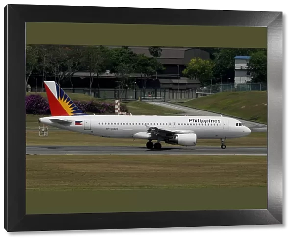 Airbus A320 Philippine Airlines at Changi Airport Singapore