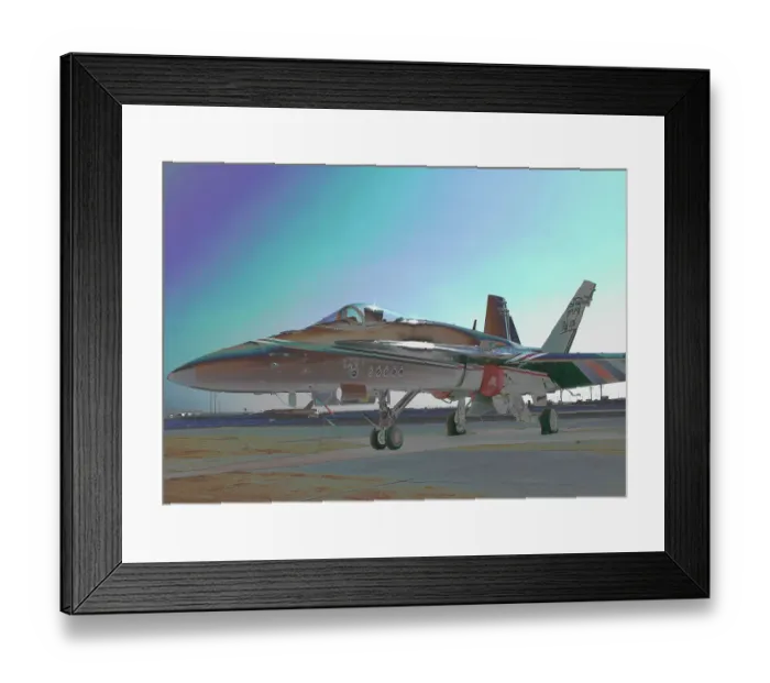 Framed Print : F-18 concept