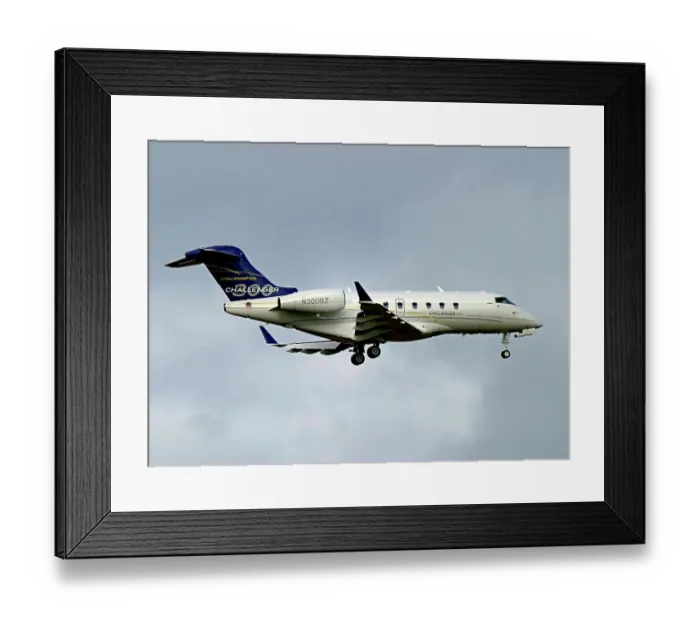 Framed Print : Challenger 300