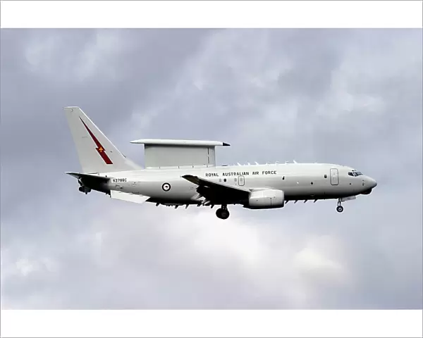 N378BC. The new RaF Boeing Wedgetail on short final to land at Avalon