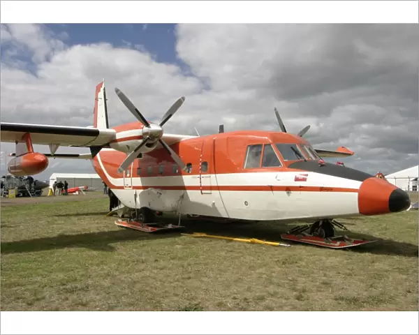 CASA 212. Australian Antarctic Research aircraft - sled mounted, at Avalon