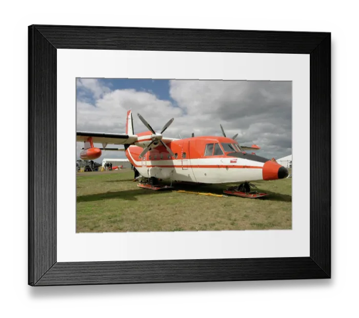 Framed Print : CASA 212. Australian Antarctic Research aircraft - sled mounted, at Avalon