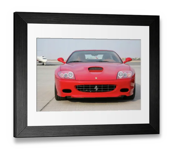 Framed Print : Ferrari car at Dubai Airshow 2005 Framed Print : Ferrari car at Dubai Airshow 2005