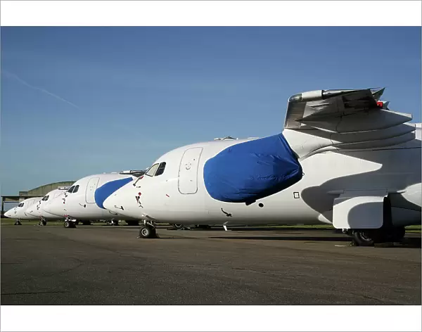 BAe 146 and Avro RJs stored at Kemble