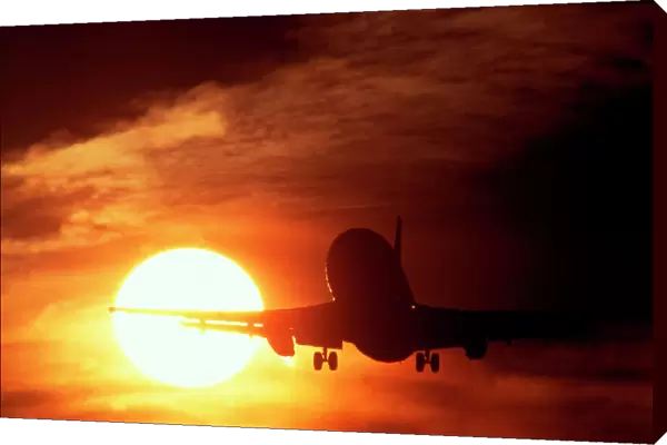 Sunset: Boeing 737. 737 E d M