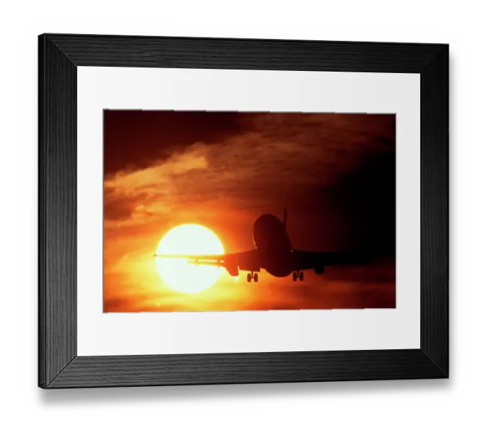 Framed Print : Sunset: Boeing 737 Framed Print : Sunset: Boeing 737