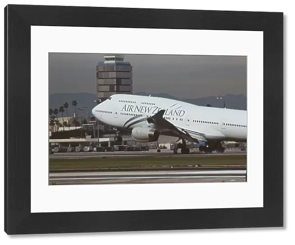 Boeing 747-400 Air New Zealand at Los Angeles Airport USA