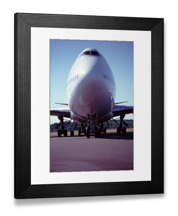 Framed Print : Boeing 747-200 in storage Ex-Quantom at Paine Field USA Framed Print : Boeing 747-200 in storage Ex-Quantom at Paine Field USA