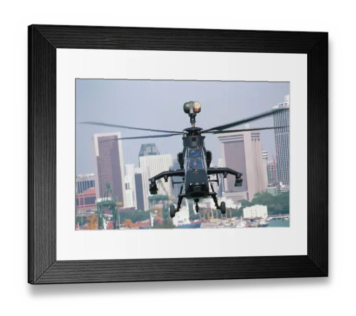 Framed Print : Eurocopter Tiger in Singapore Framed Print : Eurocopter Tiger in Singapore