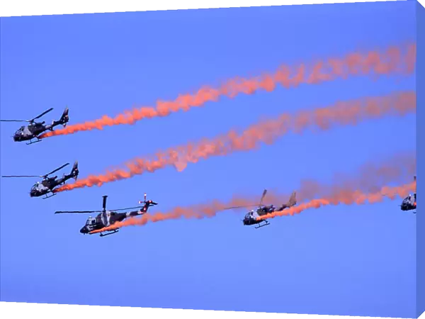 Aerospatiale Gazelles, Blue Eagles display team