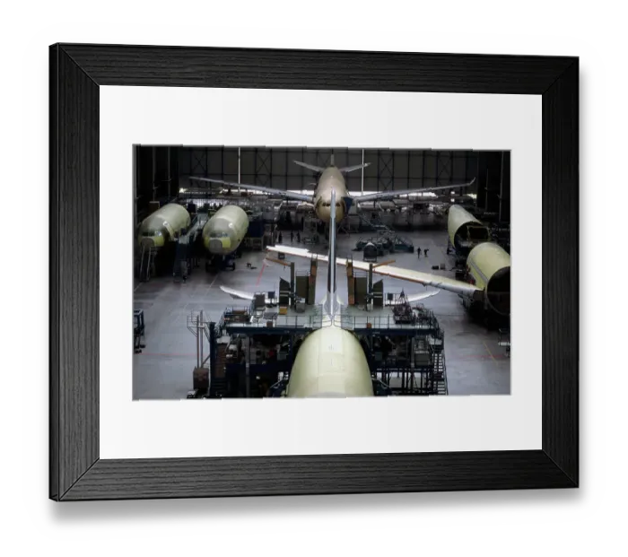 Framed Print : Production: Airbus A340 Framed Print : Production: Airbus A340