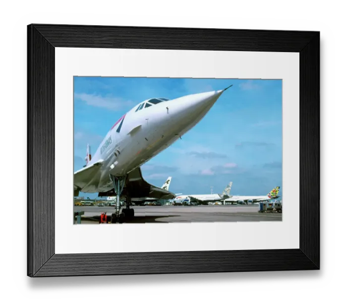 Framed Print : BAe Concorde and other BA planes Framed Print : BAe Concorde and other BA planes