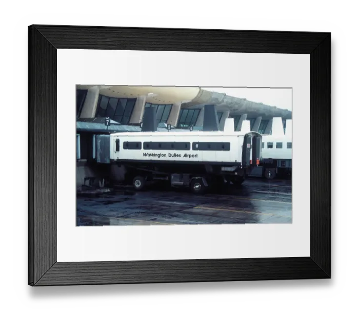 Framed Print : Passenger transfer vehicle at Washington Dulles Airport USA Framed Print : Passenger transfer vehicle at Washington Dulles Airport USA