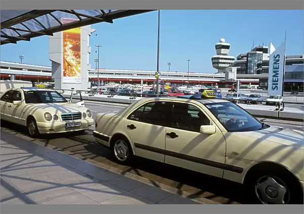Taxis outside Berlin Airport, Germany