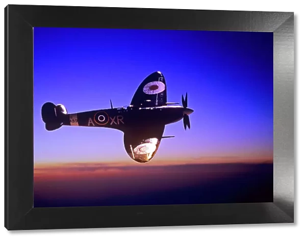 Supermarine Spitfire sunset