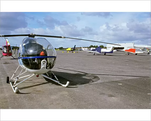 Flying school aircraft at John Lennon Airport Liverpool