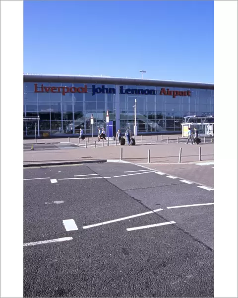 Front of John Lennon Airport, Liverpool, UK