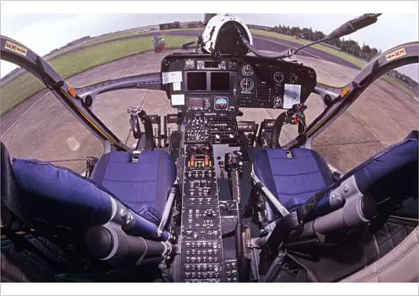 Cockpit of MD902 Explorer helicopter of Lincs & Notts air ambulance
