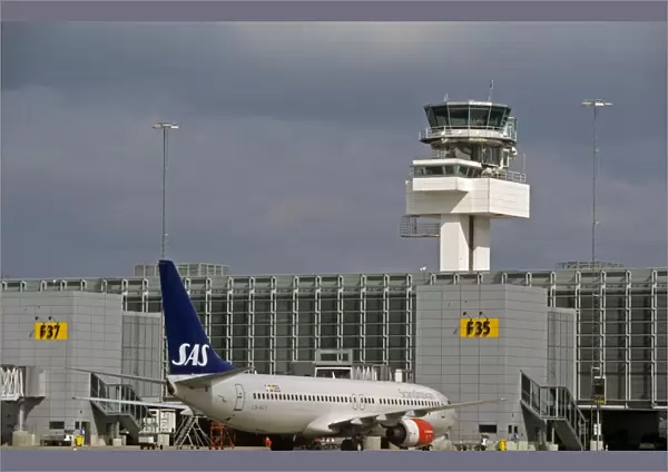 Boeing 737-800 SAS at Stockholm Airport, Sweden