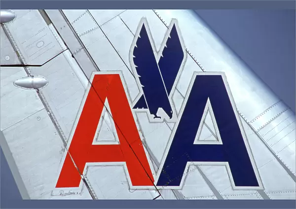 American Airlines logo on tail