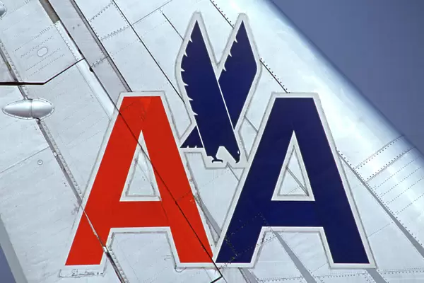 American Airlines logo on tail