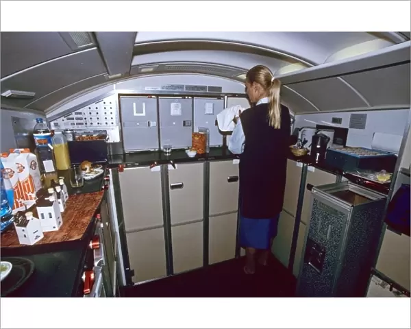 Galley for 1st Class KLM Boeing 747