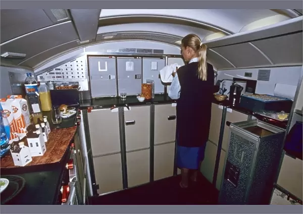 Galley for 1st Class KLM Boeing 747