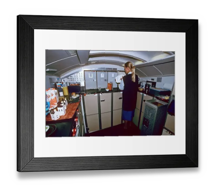 Framed Print : Galley for 1st Class KLM Boeing 747 Framed Print : Galley for 1st Class KLM Boeing 747