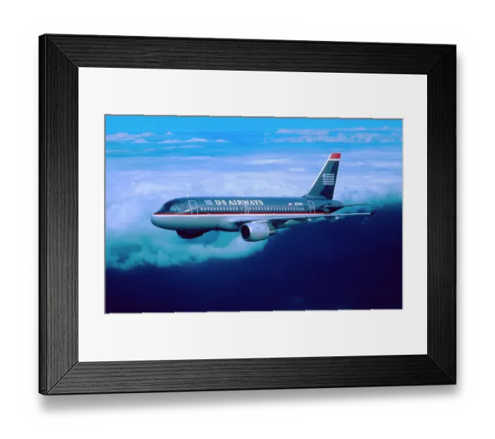 Framed Print : A318 US Airways Simonsen Framed Print : A318 US Airways Simonsen